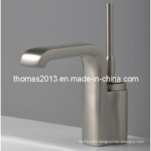 Deck Mounted Nickle Brushed Basin Mixer Tap (Qh0525s)